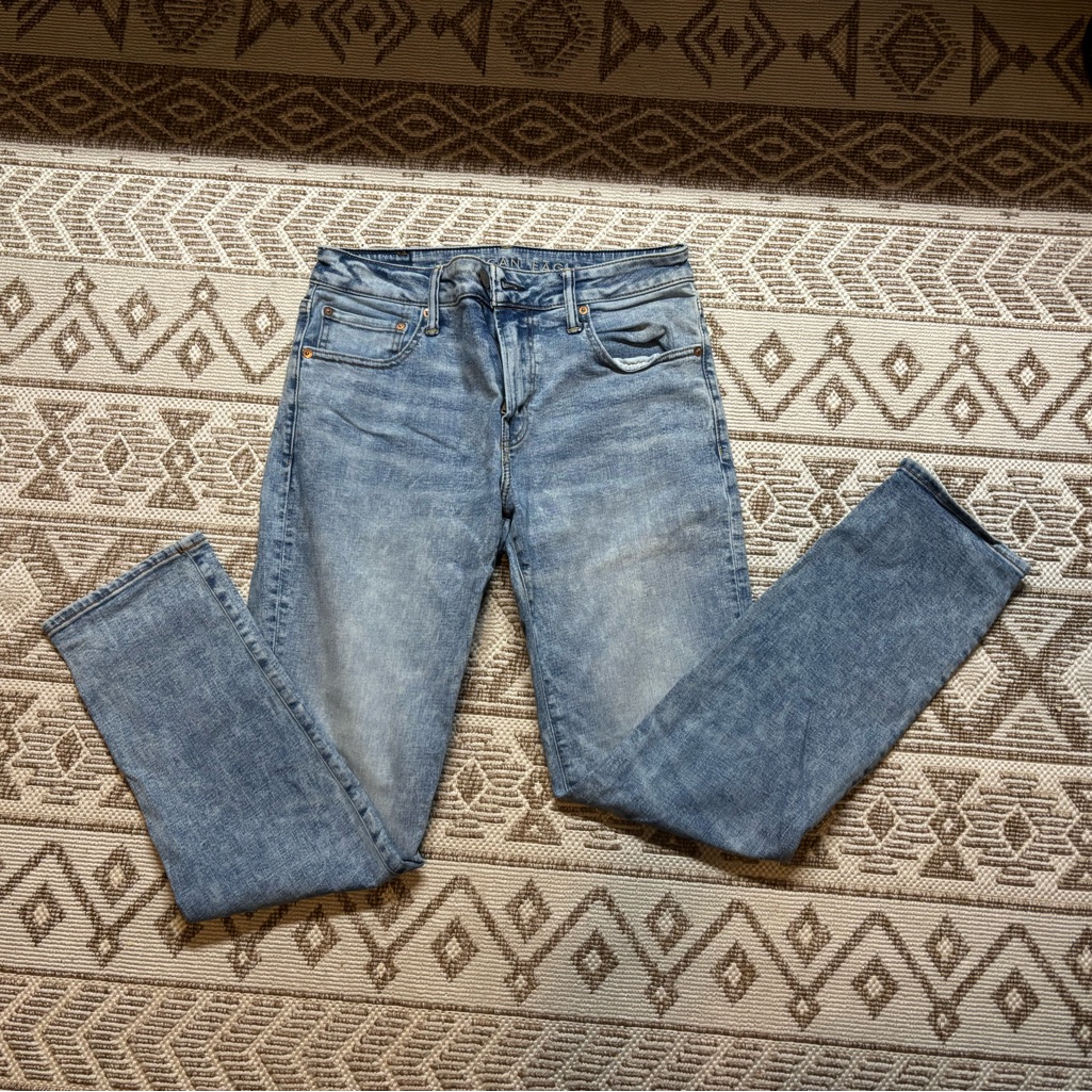 Slim Straight Blue Jeans (32x32)